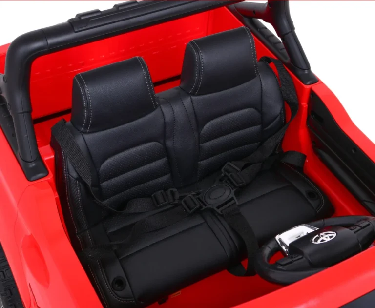 Toyota Hilux Dječji Crveni Kamionet Na Baterije + 4x4 Pogon + Daljinski Upravljač, Crvena 12