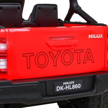Toyota Hilux Dječji Crveni Kamionet Na Baterije + 4x4 Pogon + Daljinski Upravljač, Crvena 14