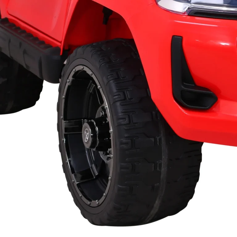 Toyota Hilux Dječji Crveni Kamionet Na Baterije + 4x4 Pogon + Daljinski Upravljač, Crvena 15