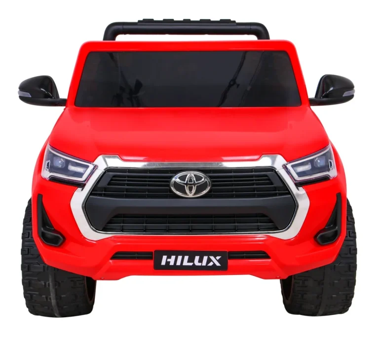 Toyota Hilux Dječji Crveni Kamionet Na Baterije + 4x4 Pogon + Daljinski Upravljač, Crvena 2
