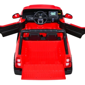 Toyota Hilux Dječji Crveni Kamionet Na Baterije + 4x4 Pogon + Daljinski Upravljač, Crvena 6