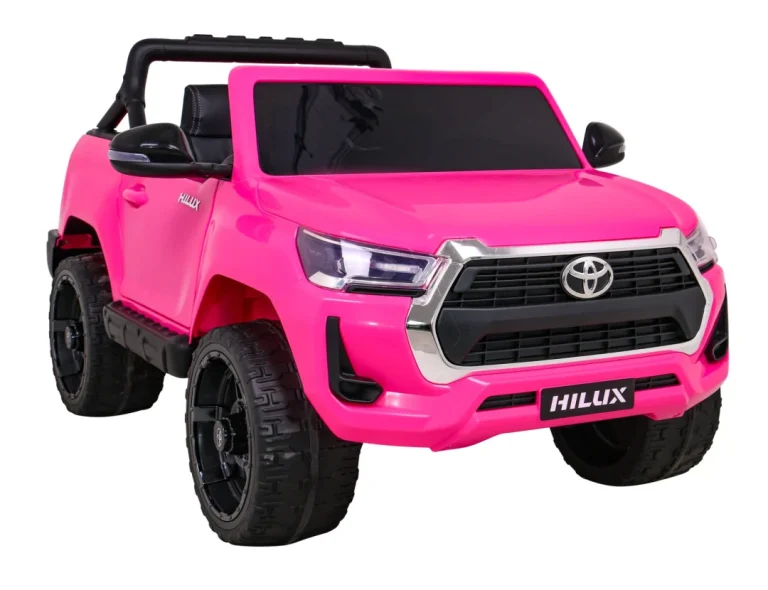 Toyota Hilux Na Baterije Za Djecu, Ružičasti Pickup + 4x4 Pogon + Daljinski Upravljač 10