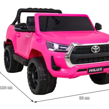 Toyota Hilux Na Baterije Za Djecu, Ružičasti Pickup + 4x4 Pogon + Daljinski Upravljač 11