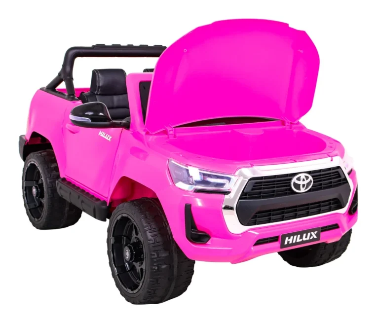 Toyota Hilux Na Baterije Za Djecu, Ružičasti Pickup + 4x4 Pogon + Daljinski Upravljač 13