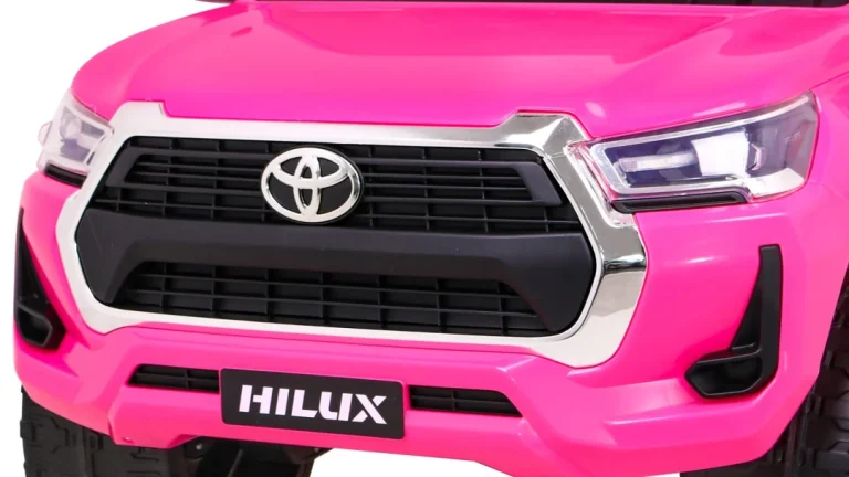 Toyota Hilux Na Baterije Za Djecu, Ružičasti Pickup + 4x4 Pogon + Daljinski Upravljač 14