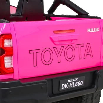 Toyota Hilux Na Baterije Za Djecu, Ružičasti Pickup + 4x4 Pogon + Daljinski Upravljač 15