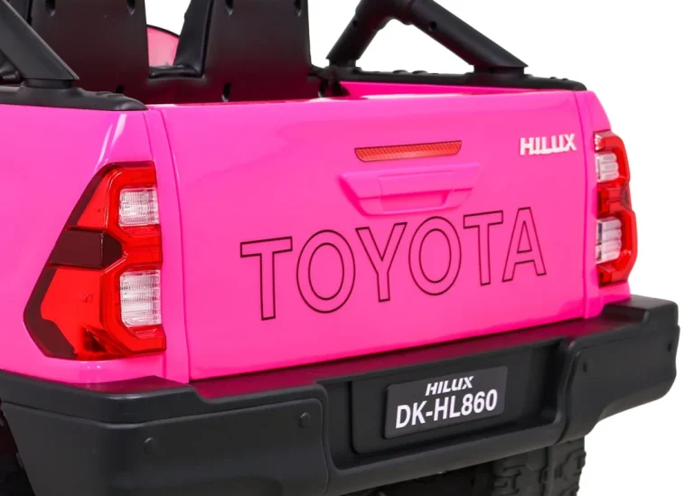 Toyota Hilux Na Baterije Za Djecu, Ružičasti Pickup + 4x4 Pogon + Daljinski Upravljač 15