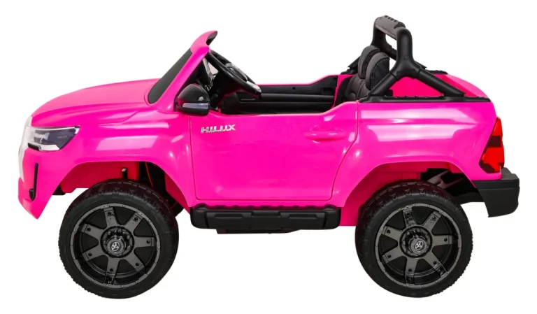 Toyota Hilux Na Baterije Za Djecu, Ružičasti Pickup + 4x4 Pogon + Daljinski Upravljač 3