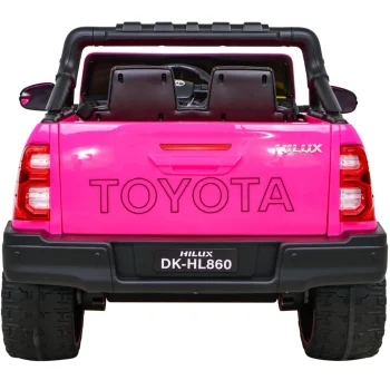 Toyota Hilux Na Baterije Za Djecu, Ružičasti Pickup + 4x4 Pogon + Daljinski Upravljač 5