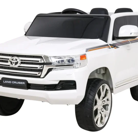 Toyota Land Cruiser Bijeli Suv Na Baterije + Daljinski Upravljač + Kutija Za Pohranu, Bijela 1