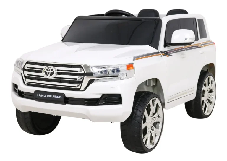 Toyota Land Cruiser Bijeli Suv Na Baterije + Daljinski Upravljač + Kutija Za Pohranu, Bijela 1