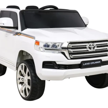 Toyota Land Cruiser Bijeli Suv Na Baterije + Daljinski Upravljač + Kutija Za Pohranu, Bijela 10