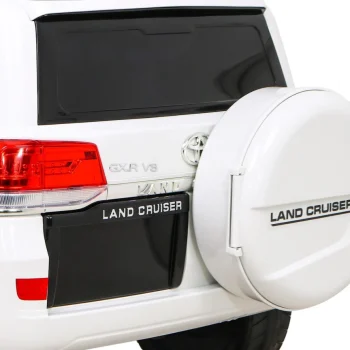 Toyota Land Cruiser Bijeli Suv Na Baterije + Daljinski Upravljač + Kutija Za Pohranu, Bijela 12