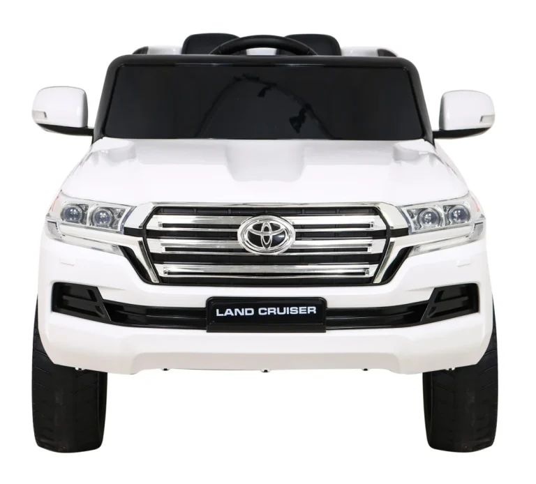 Toyota Land Cruiser Bijeli Suv Na Baterije + Daljinski Upravljač + Kutija Za Pohranu, Bijela 3