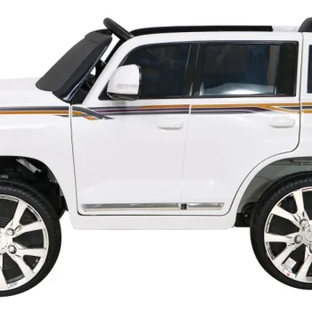 Toyota Land Cruiser Bijeli Suv Na Baterije + Daljinski Upravljač + Kutija Za Pohranu, Bijela 4