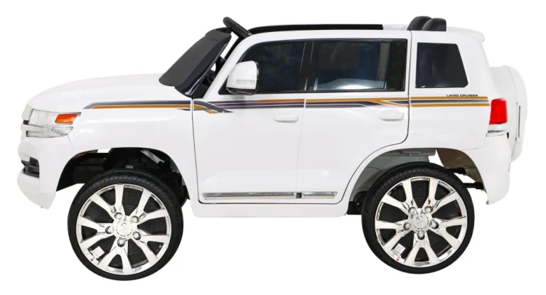 Toyota Land Cruiser Bijeli Suv Na Baterije + Daljinski Upravljač + Kutija Za Pohranu, Bijela 4