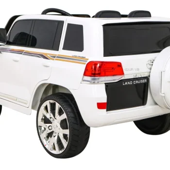 Toyota Land Cruiser Bijeli Suv Na Baterije + Daljinski Upravljač + Kutija Za Pohranu, Bijela 5