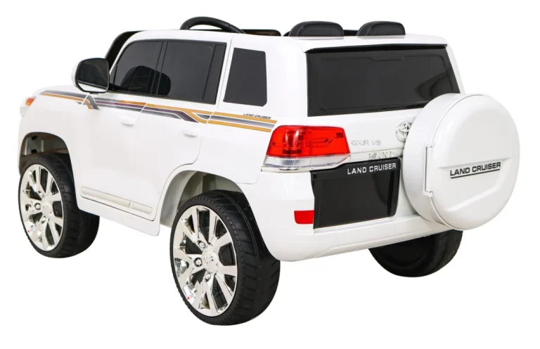Toyota Land Cruiser Bijeli Suv Na Baterije + Daljinski Upravljač + Kutija Za Pohranu, Bijela 5