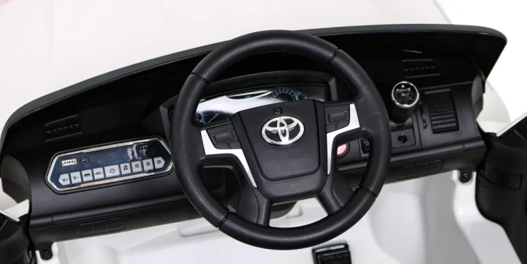 Toyota Land Cruiser Bijeli Suv Na Baterije + Daljinski Upravljač + Kutija Za Pohranu, Bijela 8
