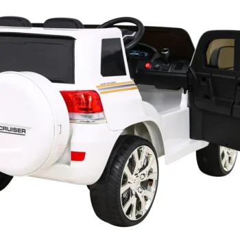 Toyota Land Cruiser Bijeli Suv Na Baterije + Daljinski Upravljač + Kutija Za Pohranu, Bijela 9