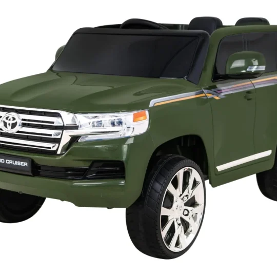 Toyota Land Cruiser Na Baterije, Zeleni Suv + Daljinski Upravljač + Kutija Za Pohranu, Zelena 1