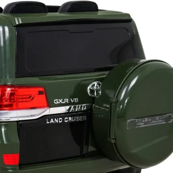 Toyota Land Cruiser Na Baterije, Zeleni Suv + Daljinski Upravljač + Kutija Za Pohranu, Zelena 12
