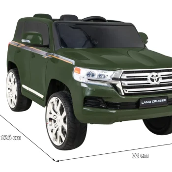 Toyota Land Cruiser Na Baterije, Zeleni Suv + Daljinski Upravljač + Kutija Za Pohranu, Zelena 2