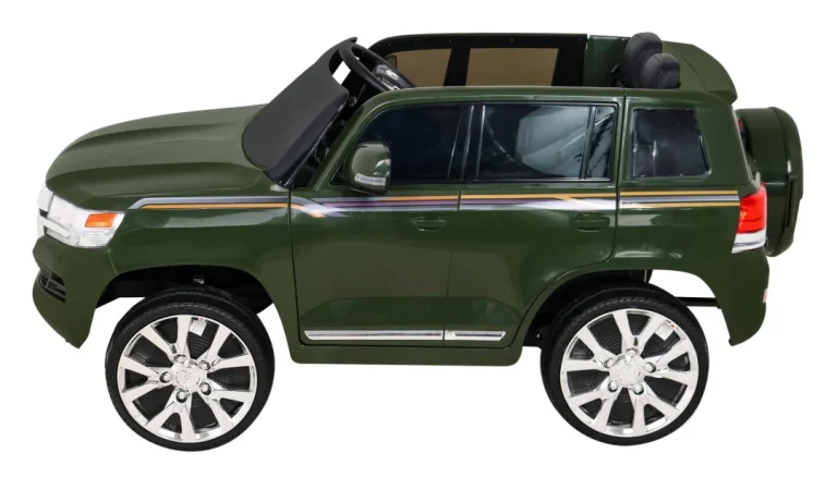Toyota Land Cruiser Na Baterije, Zeleni Suv + Daljinski Upravljač + Kutija Za Pohranu, Zelena 4