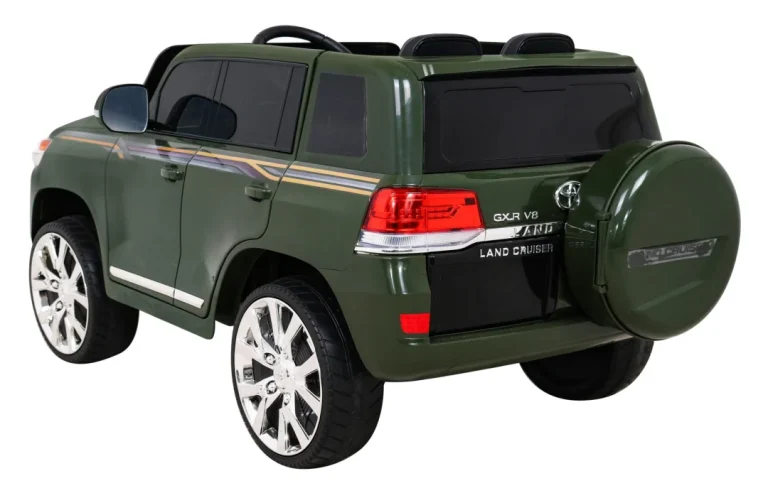 Toyota Land Cruiser Na Baterije, Zeleni Suv + Daljinski Upravljač + Kutija Za Pohranu, Zelena 5