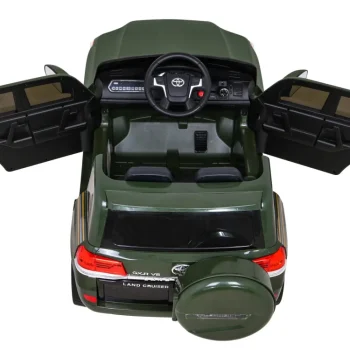 Toyota Land Cruiser Na Baterije, Zeleni Suv + Daljinski Upravljač + Kutija Za Pohranu, Zelena 6