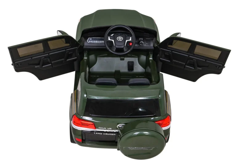 Toyota Land Cruiser Na Baterije, Zeleni Suv + Daljinski Upravljač + Kutija Za Pohranu, Zelena 6
