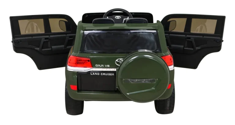 Toyota Land Cruiser Na Baterije, Zeleni Suv + Daljinski Upravljač + Kutija Za Pohranu, Zelena 7