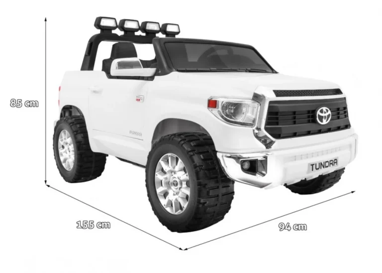 Toyota Tundra Xxl Za Djecu, Bijeli Suv + Daljinski Upravljač + Prtljažnik, Bijela 2