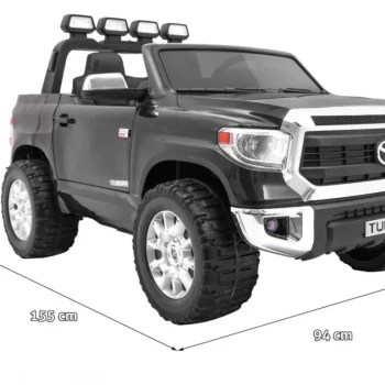 Toyota Tundra Xxl Za Djecu Crna + Daljinski Upravljač + Prtljažnik + Led + Audio + Eva + Spori Start 2