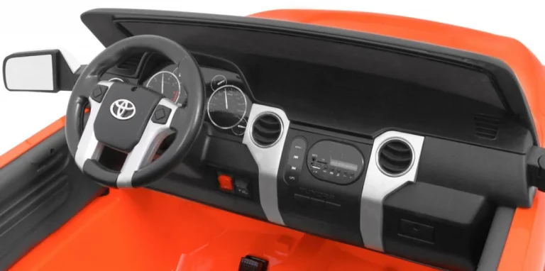 Toyota Tundra Xxl Za Djecu Narančasta + Daljinski Upravljač + Prtljažnik + Led + Audio + Eva 10