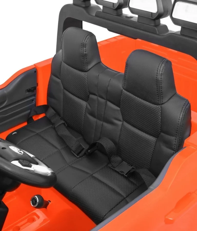 Toyota Tundra Xxl Za Djecu Narančasta + Daljinski Upravljač + Prtljažnik + Led + Audio + Eva 12