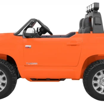 Toyota Tundra Xxl Za Djecu Narančasta + Daljinski Upravljač + Prtljažnik + Led + Audio + Eva 5