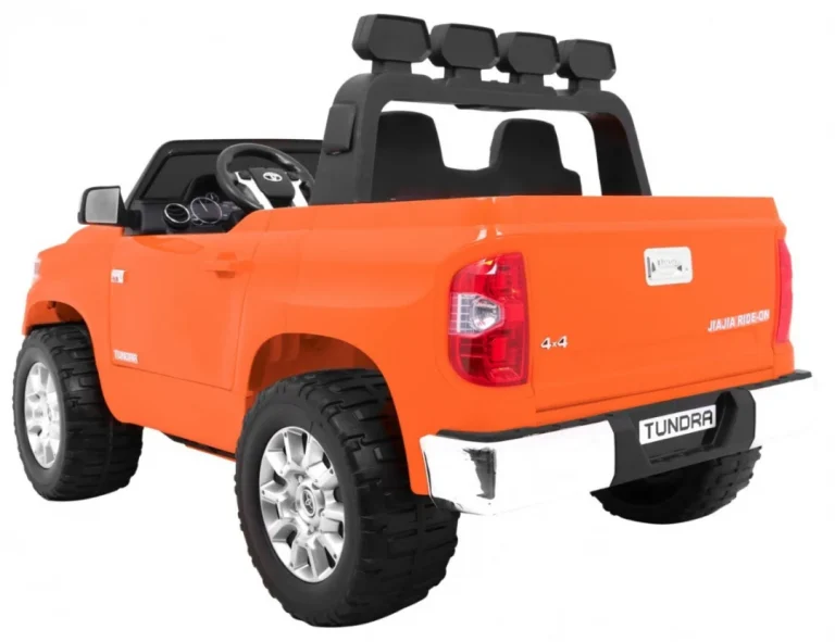 Toyota Tundra Xxl Za Djecu Narančasta + Daljinski Upravljač + Prtljažnik + Led + Audio + Eva 6