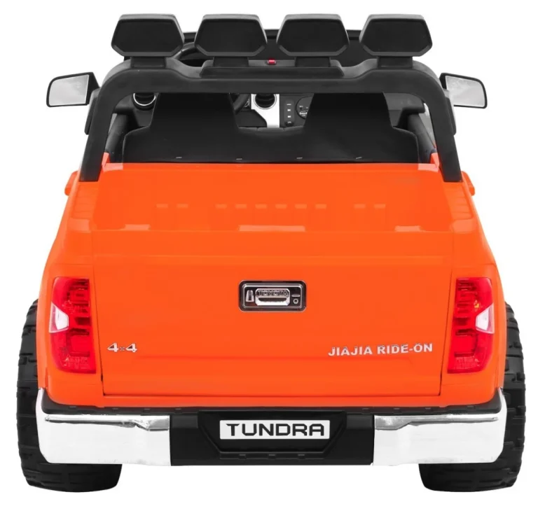 Toyota Tundra Xxl Za Djecu Narančasta + Daljinski Upravljač + Prtljažnik + Led + Audio + Eva 8