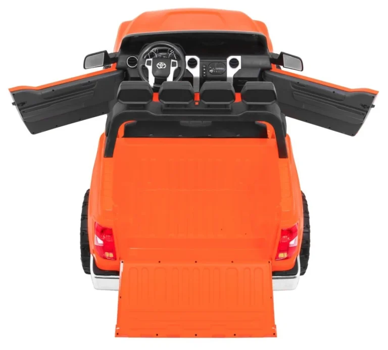 Toyota Tundra Xxl Za Djecu Narančasta + Daljinski Upravljač + Prtljažnik + Led + Audio + Eva 9