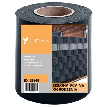Traka Za Panelnu Ogradu Grafitna 19 Cm × 35 M + 20 Kopči 5