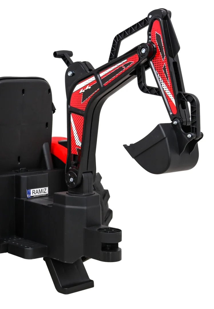Traktor 720 T S Prikolicom Na Akumulator Crveni 12