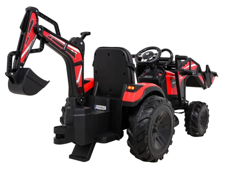 Traktor 720 T S Prikolicom Na Akumulator Crveni 15