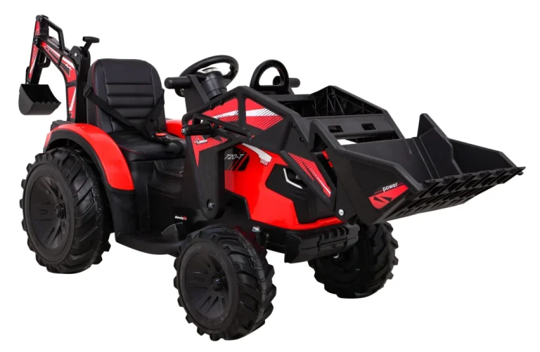 Traktor 720 T S Prikolicom Na Akumulator Crveni 16