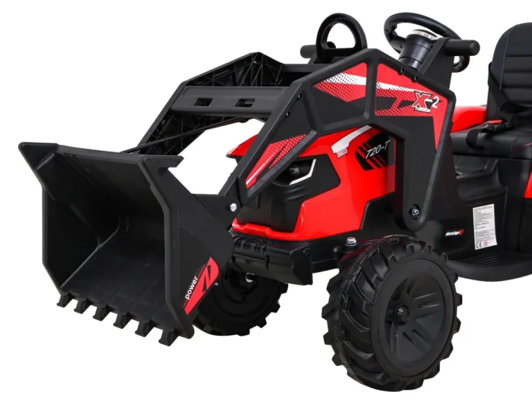Traktor 720 T S Prikolicom Na Akumulator Crveni 6