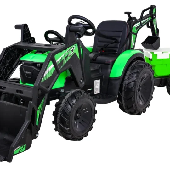 Traktor 720 T S Prikolicom Na Akumulator Zeleni 1