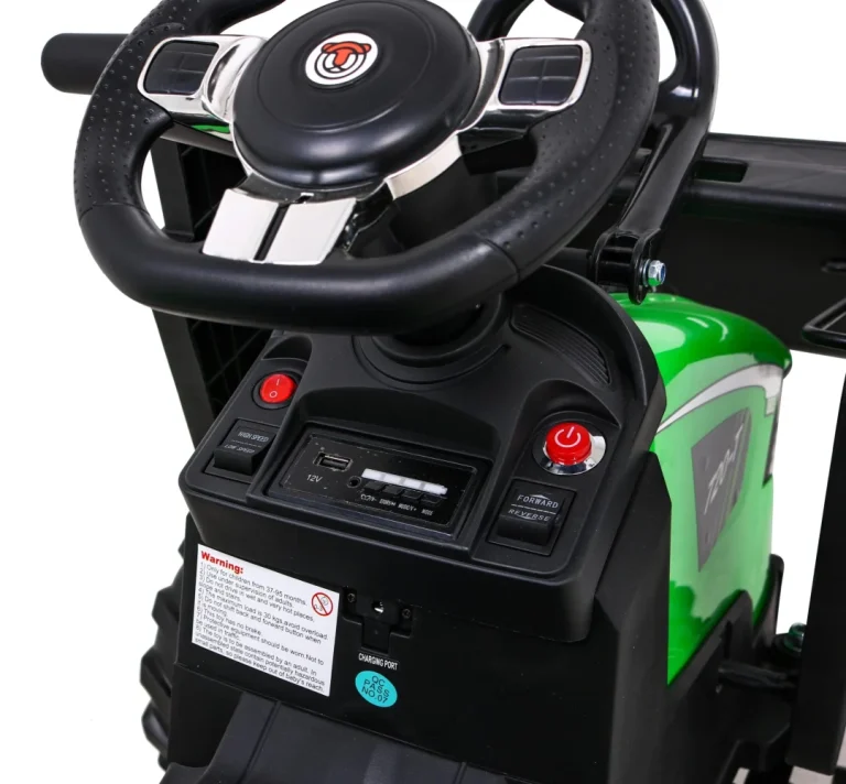 Traktor 720 T S Prikolicom Na Akumulator Zeleni 12