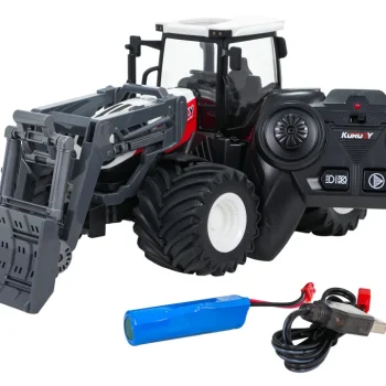 Traktor + Buldožer R/c 1:24 Crveni 2
