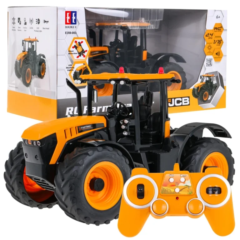 Traktor Jcb Fastrac 4220 Na Daljinsko Upravljanje Za Djecu 6+ Interaktivni Model Double E 1:16 1