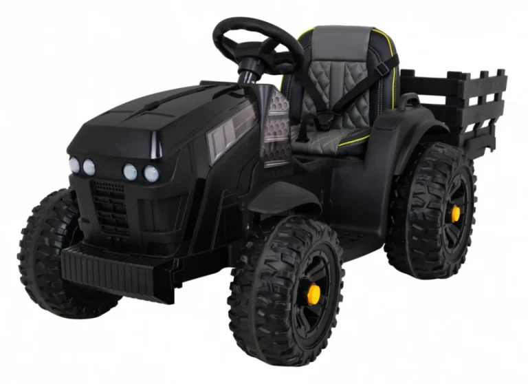 Traktor Titanium S Prikolicom Crni 12v 1